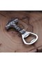 Silver Fashion Vintage Viking Thor's Hammer Bottle Opener Punk Stainless Steel Nordic Rune Corkscrew - 5