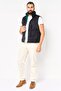 Jeans Men Allover Print Sleeveless Jacket Vest, Black - 4