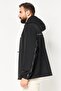 Jeans Men Brand Logo Windbreaker Jacket, Black - 2