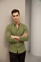 Khaki Oversize Textured Shirt - 5