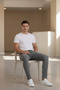 Premium Gray Color Regular Fit Stretchable Stretch Fabric Jeans Denim Trousers - 3