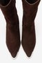 Alvi Brown Suede Genuine Leather Metal Detailed Women's Western Boots - 2