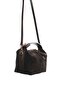 Island Brown Suede Genuine Leather Women's Shoulder Bag - 3