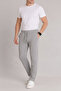 Men's Gray Elastic Waist Lace-Up Double Leg Jogger Pants - 4