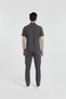 Zulu Model Anthracite Polo Neck Stretch Fabric Men Doctor Nurse Scrubs Uniform Set - 2
