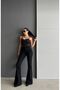 All Star Spanish Jeans, High Waist, Fade-Resistant Black Spanish Denim Trousers (Lycra) - 2