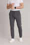 Men's Anthracite Elastic Waist Lace-Up Double Leg Jogger Pants - 6