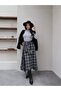Plaid Skirt with Tie Detail