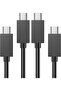 كابل شحن وحدة تحكم PS5 من Kood، عبوة من قطعتين، طول 30 سم، منفذ USB-C، شحن سريع 3 أمبير