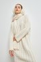 Wearable Detail-Oriented Soft Knitted Tricot Dress Cream - 4