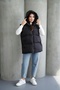 Women's Black Puffer Vest - 3