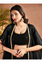 Women Viscose Sequined Crop Top, Pants and Shrug Co-Ords - 4