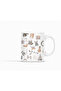 New Year Themed Minimal Winter Patterned Porcelain Mug 300 ml – Double-Sided Printing - 2