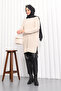 Cream Cold Thread Mercerized Knitwear Tunic - 2