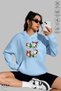 Unisex Hoodie Long Sleeve Snoopy Christmas Printed Hooded Fleece-Lined Oversized Cotton Sweatshirt