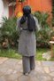 Smoked Sleeve Epaulet Jeans Trench Coat - 5