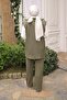 Khaki Corded Fabric Vest Tunic Trouser Triple Set - 2