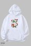Unisex Hoodie Long Sleeve Snoopy Christmas Printed Hooded Fleece-Lined Oversized Cotton Sweatshirt - 7