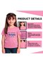 Happy New Year Kids Girls T-Shirt with Abu Dhabi Design - Round Neck Short Sleeve Cotton Tshirt - 4