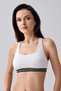 Women's Unpadded Ecru Sports Bra - Lightweight, Stretchy and Breathable Fabric C5T3N1833
