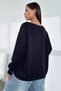 Women's Boat Neck 100% Cotton 3 Thread Fleece-Lined Thermal Winter Sports Top Model Sweatshirt - 2