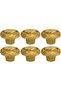 Modern Furniture Handle Knobs Cabinet Drawer Pull Knobs (6, PVC GOLD)