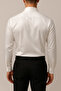 Slim Fit Slim Fit Long Sleeve Easy Iron Breathable Texture Tie Collar Four Seasons White Men's Shirt - 3