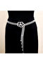 5 Rows Waterway Lotus Buckle Stone Belt (Max Length 90cm)
