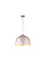 New Macaron Color Single Head Iron Chandelier (Yellow) - 2