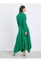 Women Asymmetric Hem A-Line Maxi Dress - 5