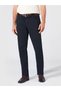 Navy Blue 5 Pocket Gabardine Washed Regular Fit Cotton Trousers