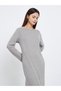 Round Neck Rib Long Sleeve Sleep T-Shirt Dress - 2