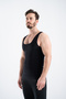 2 Pieces Black Men's Corset Undershirt for Chest, Belly and Underarm Area Shaping / Sculpting - 4