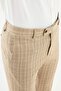 Plaid Super Slim Fit Men's Trousers Beige - 38961.21Y - 2