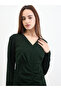 Women Dark Green Mermaid Hem Midi Dress - 3