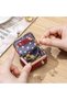 Genuine Leather Mini Jewelry Box - Vintage Portable Coin Purse Case (Blue, Small) - 8