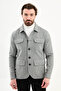 Kırçıllı Slim Fit Shirt Collar Buttoned Flap Pocket Men's Trenchcoat Gray - 21337.25K