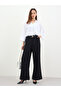 Women Black Wide Leg Trousers