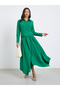 Women Asymmetric Hem A-Line Maxi Dress