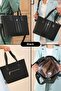 Women's Polo 4-Compartment Striped Long-Strap Polo Hand & Shoulder Bag (33x26 cm) - 2