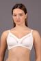 Women's Underwire-Free Ecru Shaping / Sculpting Bra – Comfort Without Padding Model C0T4N7133