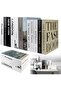 LBING Pack of 12 Decorative Foldable Fake Books for Home Decor