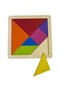 Wooden Tangram, Colorful 7 Pieces, Brain Teaser and Design Puzzle, 18X18 cm Classic Geometric Jigsaw Puzzle - 6