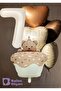 Age-Themed Retro Teddy Bear Cake 3-Piece Heart-Shaped Birthday Balloon Set