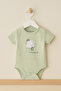 100% Organic Cotton Short Sleeve Baby 2-Piece Bodysuit - 3
