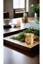 Gold Glass Candle Holders Set of 6 - Speckled Mercury Tea Light Holders - 6