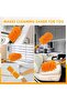 Reusable Duster Refills - 8-Pack Microfiber Pads, Compatible with Swiffer Handles (Orange) - 7