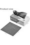 Microfiber Cleaning Cloth Rags in a Box (20 Count) - 7.9" x 7.9" (20x20 cm), Gray - 2