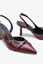 Recca Women's High Heel Shoes - Burgundy Patent Leather - 4