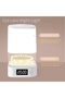 Clock Touch Control Night Light, Dimmable LED Bedside Lamp with Remote, Rechargeable - 3